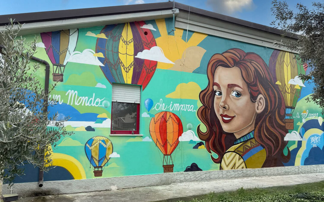 I murales per l’inclusione dell’artista Nicola Di Totto, nella scuola dell’infanzia Santa Giusta di Lanciano